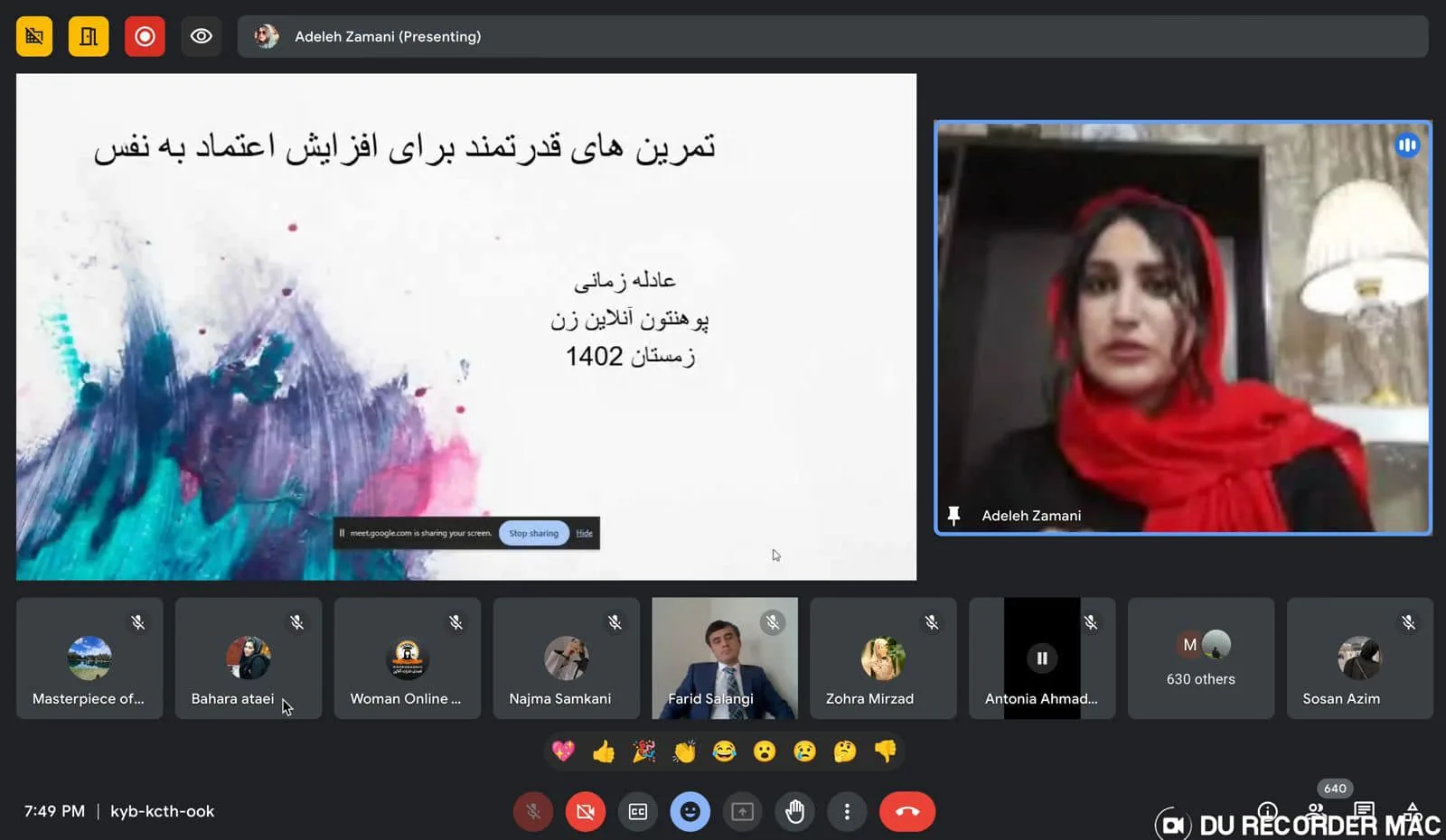 Report of the Academic Webinar titled "Powerful Practices to Boost Self-Confidence