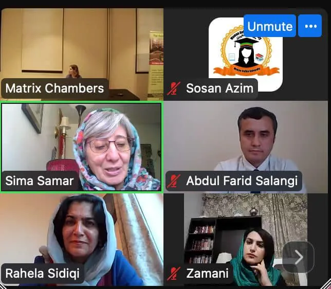 Report of the participation of the administrative board of the Woman Online University in the annual conference on "Women, Peace and Development in Afghanistan